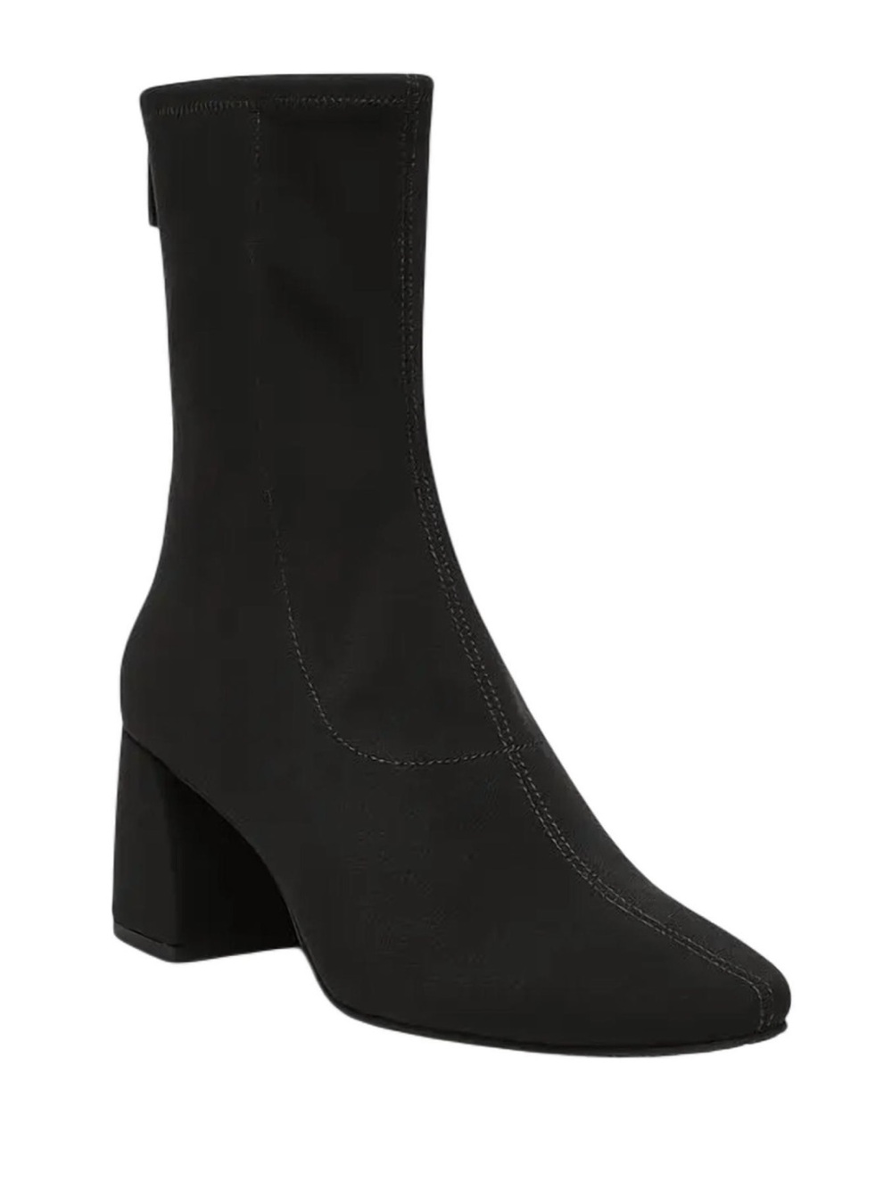 🛍️NWT Donald Pliner Newton Black Crepe Stretch Ankle Block Heel Boots
